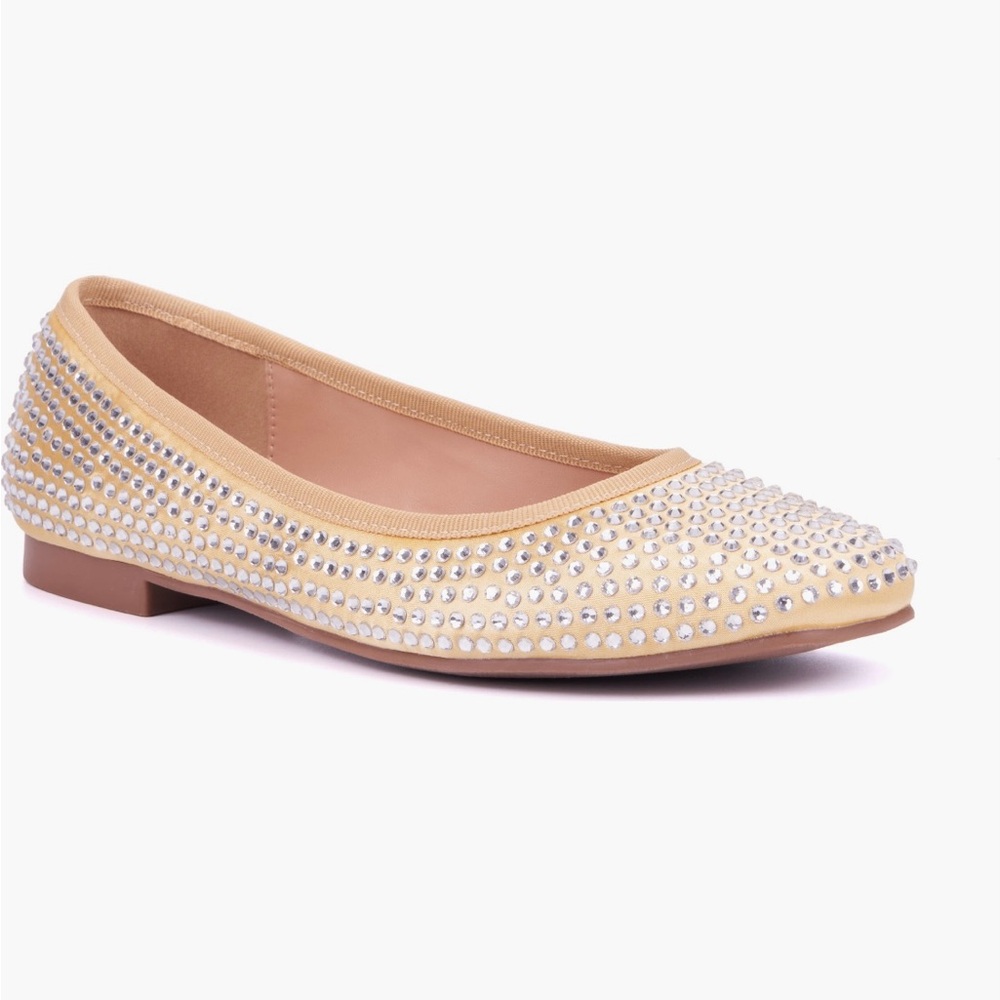 New York & Company Gold Studded Flats